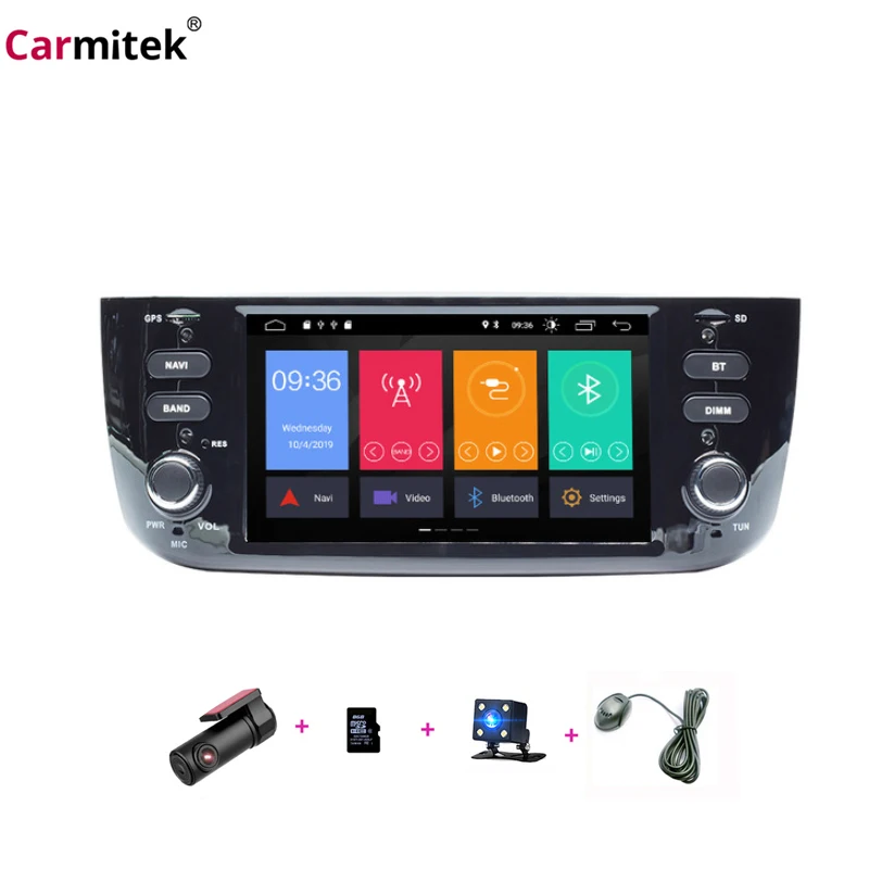 

Android 10.0 IPS Autoradio 1 Din Car DVD Multimedia Player For Fiat Linea Punto evo 2012 2013 2014 2015 GPS Navigation Stereo