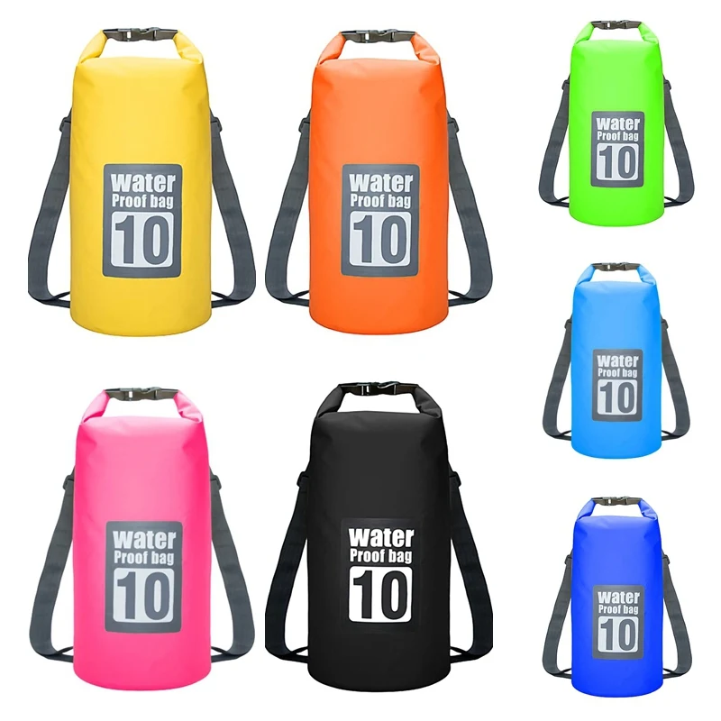 

10L Floating Waterproof Dry Bag Pack Roll Top Sack Swimming Rafting Kayaking Drifting Backpack For Camping Hiking Beach Fishing