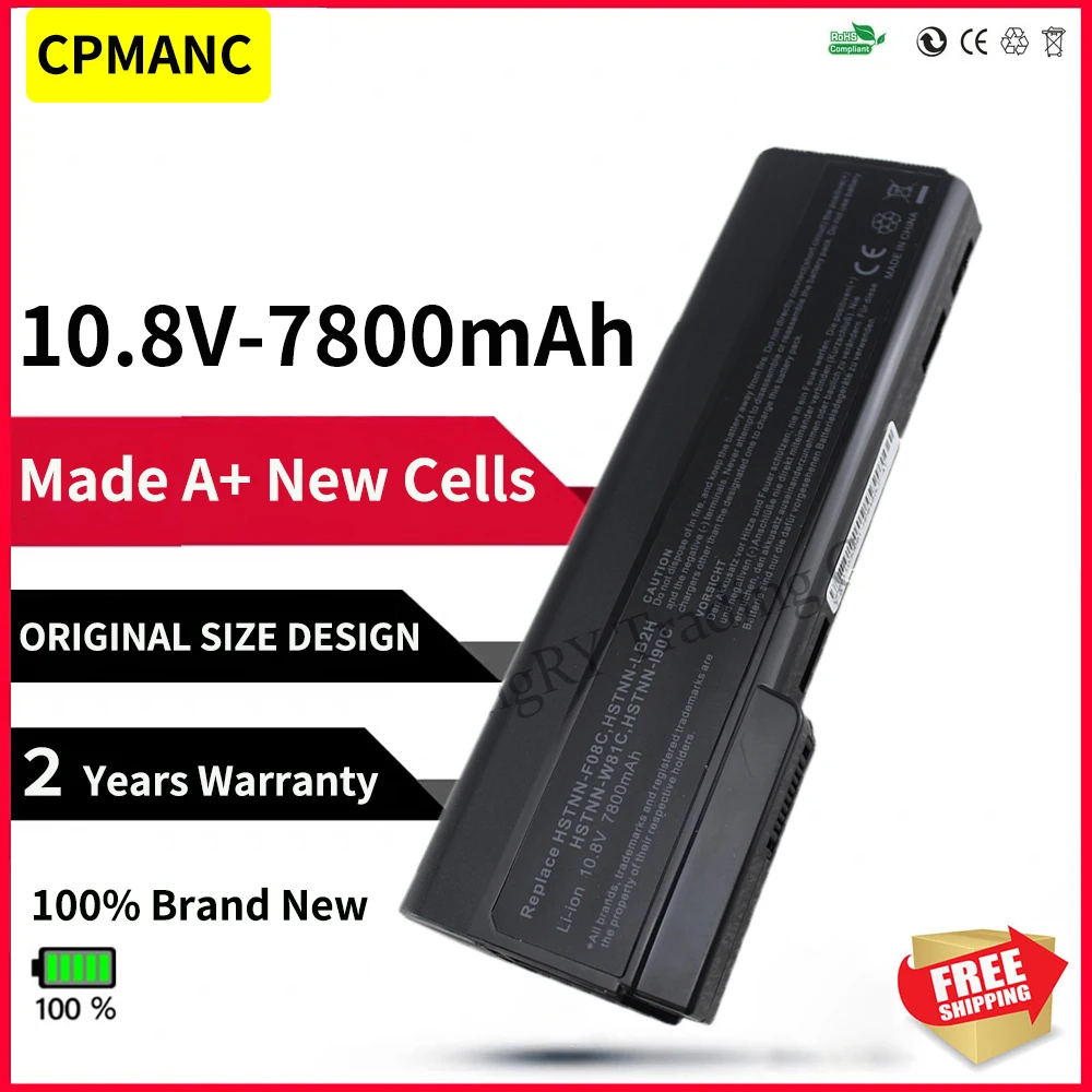 Cpmanc Células de Bateria para hp Elitebook 8460p 8460w 8470p 8470w 8560p 8570p para Probook 6360b 6460b 6465b 6470b 6475b 6560b 6565b