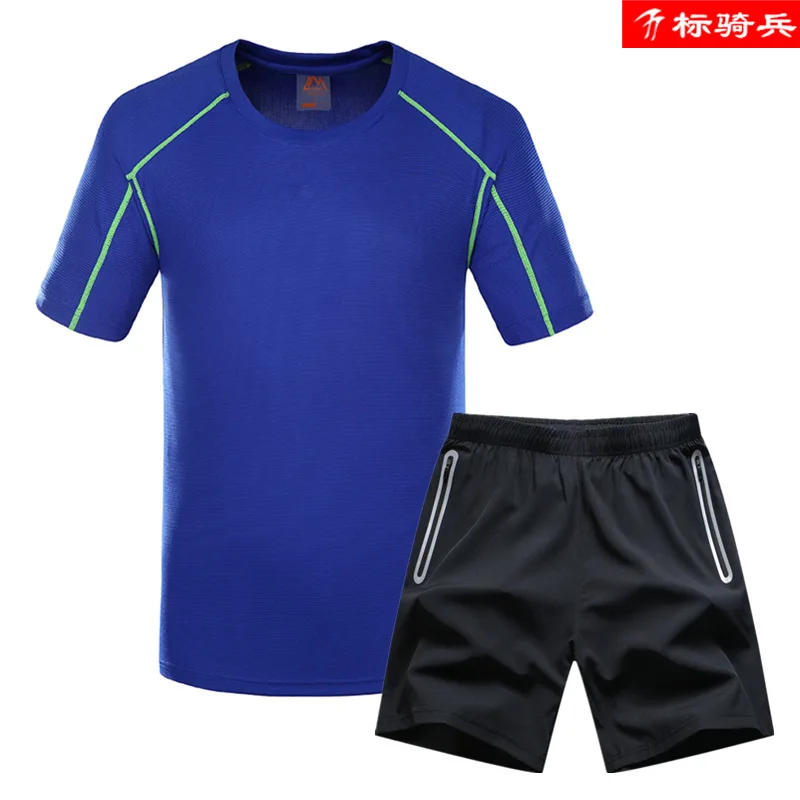 

Sports Short Suit Men's Summer Short Sleeve T-shirt Quick-Dry Athletic Clothing Running Fitness Loose-Fit Short Shorts