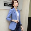 HIGH QUALITY Fashion 2022 Design Blazer Jacket Women's Green Black Blue Solid Tops For Office Lady Wear Size S-4XL ► Photo 2/6