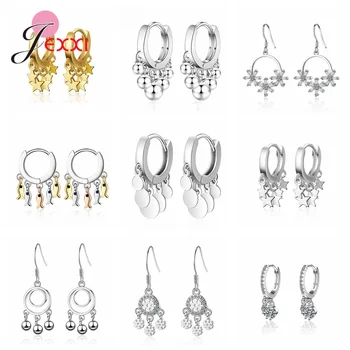 

Women New Fashion Bohemia Style Dangle Earrings For Sale 925 Sterling Silver Drop Earrings For Birthday Party Jewelry Gifts