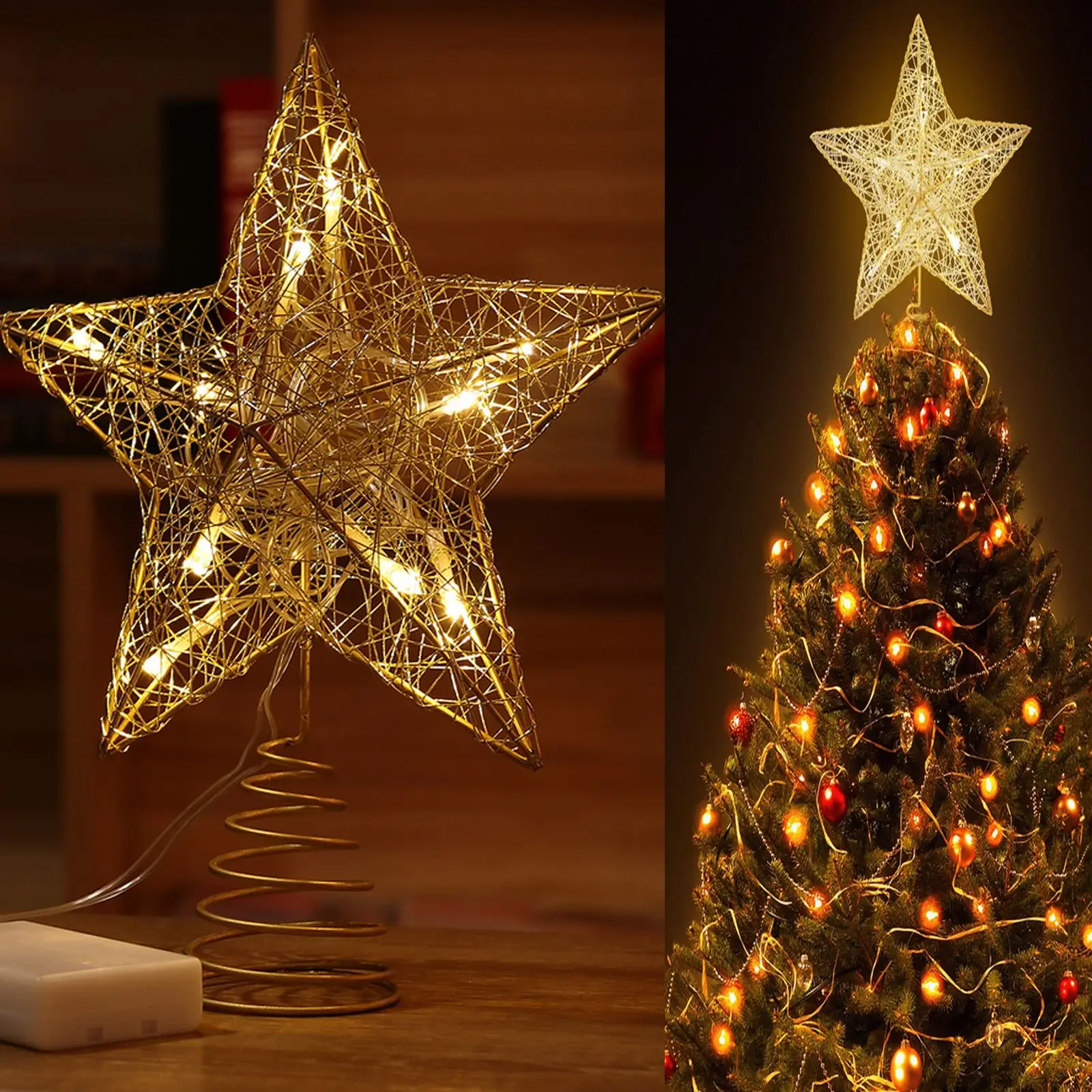 Рождественская елка NICEXMAS светодиодный топ с изображением звездного дерева на