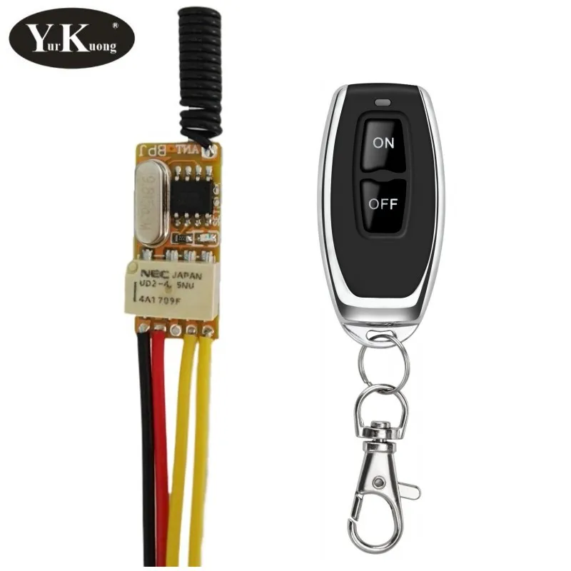 Description Picture 2 of item3.7V Tiny RF Remote Switch 433 315 4.2V 4.5V 5V 6V 7.4V 9V 12V Small Relay Contact Wireless Switches NO COM NC Mini RX TX 315 43