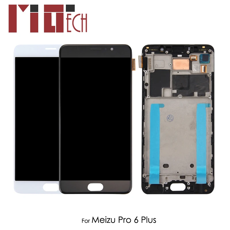 

Original LCD Display For Meizu Pro 6 Plus 6P Touch Screen Digitizer Full Assembly Replacement with Frame NEW AAA Quality