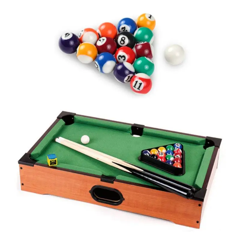 

16pcs 25mm Resin Mini Billiard Ball Children Toy Small Pool Cue Balls Full Set H58D