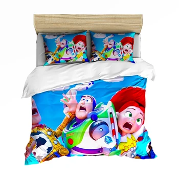

Toy Story Sherif Woody Buzz Lightyear bedding set Children Cartooon Adult duvet cover bedroom decora boys single queen king size
