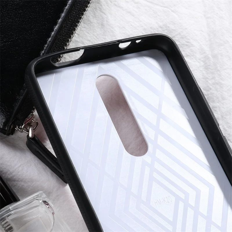 For Xiaomi Redmi K20 Case Luxury PU Leather Silicone Soft TPU Frame Back Cover Cases For Xiaomi mi 9T Pro Shockproof Fundas (4)