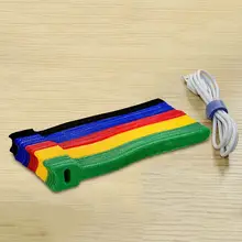 Ties Cable-Tie-Wire Zip-Bundle Colored-Plastics Nylon T-Type Reusable Loop-Wrap 50pcs