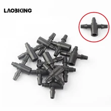 100 шт 4 мм гнездовой колючей 3/5 мм тройник соединитель Шланговое соединение делитель воды для сада капельный полив система поднятая кровать Veg