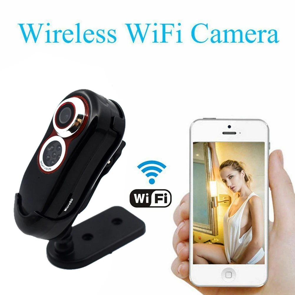 

E8 HD Mini WiFi Recorder With Black Night Vision Infrared Light Camcorder HD Camera Infrared P2P Camera