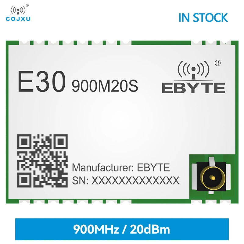 In Stock SI4463 868/915MHz RF Wireless Module E30-900M20S Long Range 2.5KM 100mW IPEX/Stamp Hole Antenna SPI | Электронные