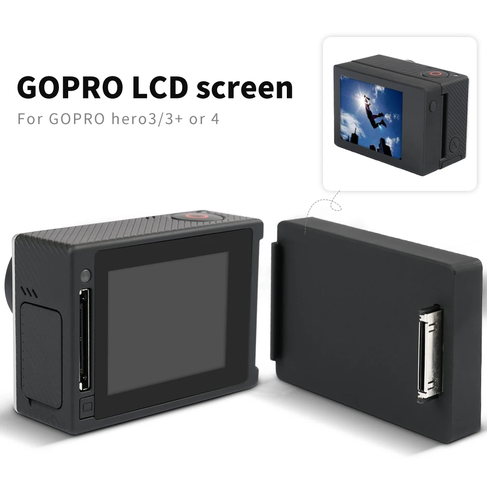 Для GoPro BacPac ЖК дисплей монитор go pro Hero 3 + 4 Bacpac экран задняя дверь чехол для Gopro