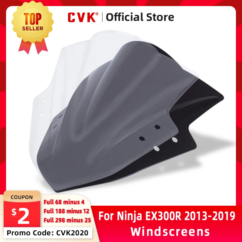 

CVK Windshield Spoiler Windscreen Air Wind Deflector For KAWASAKI Ninja EX 300 EX300R EX300 R 2013 2014 2015 2016 2017 2018 2019