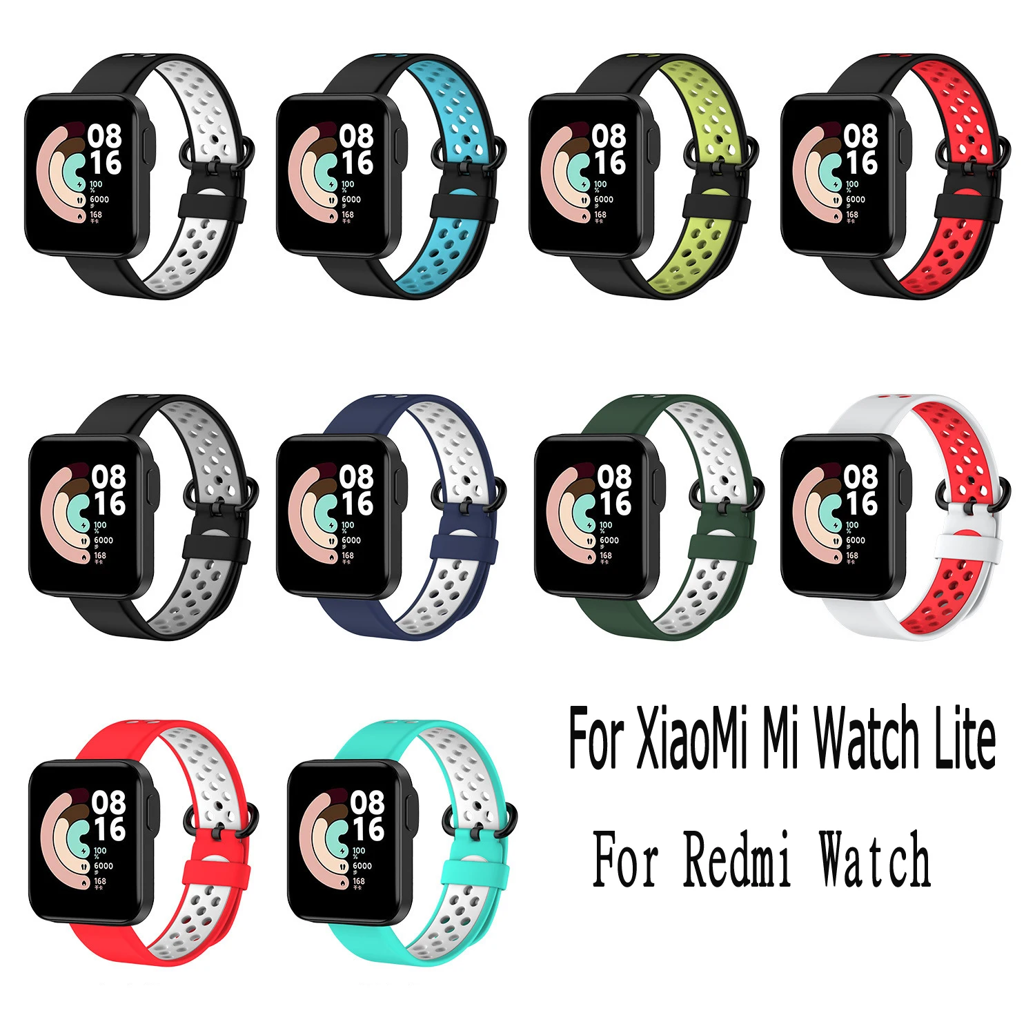 Silicone Band Strap For XiaoMi Mi Watch Lite / Redmi Watchstrap Original Sport Smart WristBand Bracelet Replacement Correa | Электроника