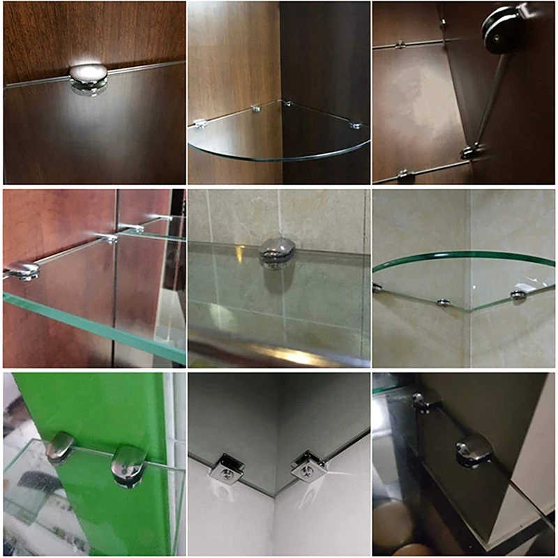 ajustavel zinc alloy glass brackets glass clip 03