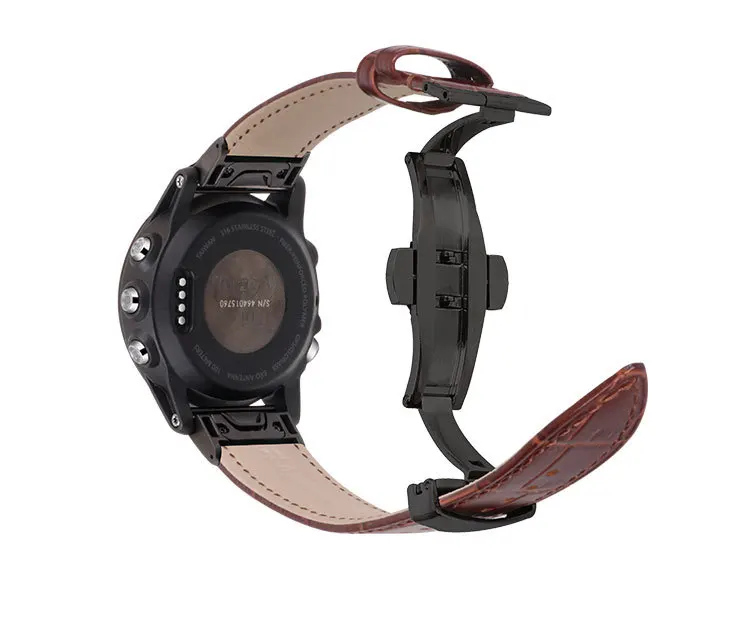 Quick Fit smart watch Strap For Garmin Fenix 6/Fenix 6X/Fenix 6S band bracelet Leather Watchband For Garmin Fenix 5S 5X 5 Wrist
