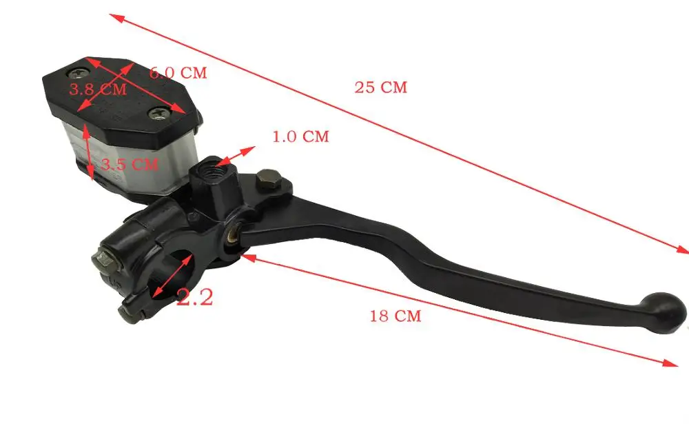 Z029 мотоцикл 22 мм передний правый тормоз сцепления Главный цилиндр рычаг для Suzuki GS125 GN125 гидравлический насос рычаг для Yamaha Honda