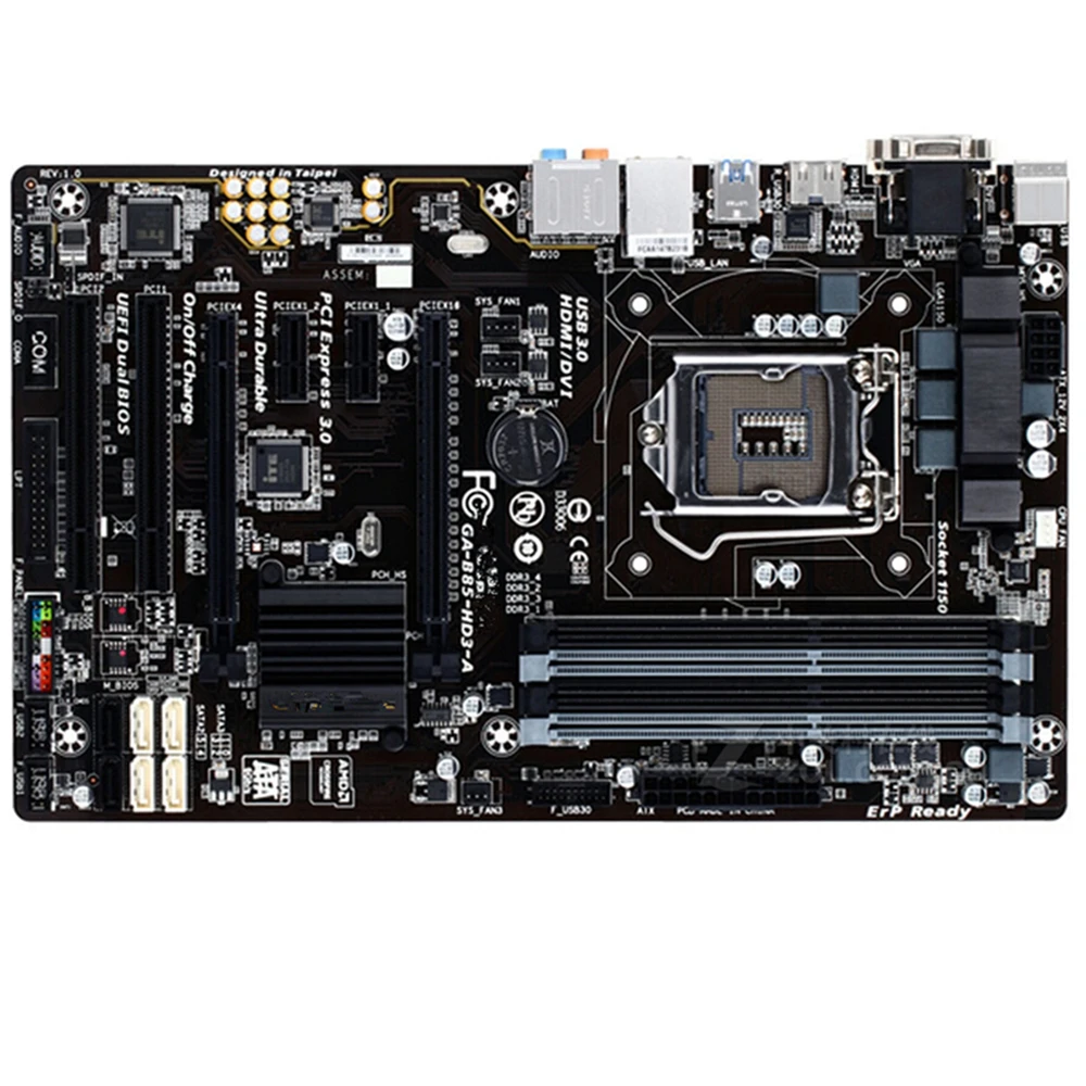 Материнская плата для GIGABYTE GA-B85-HD3-A Socket LGA1150 DDR3 Intel B85 B85M оригинальная десктопная