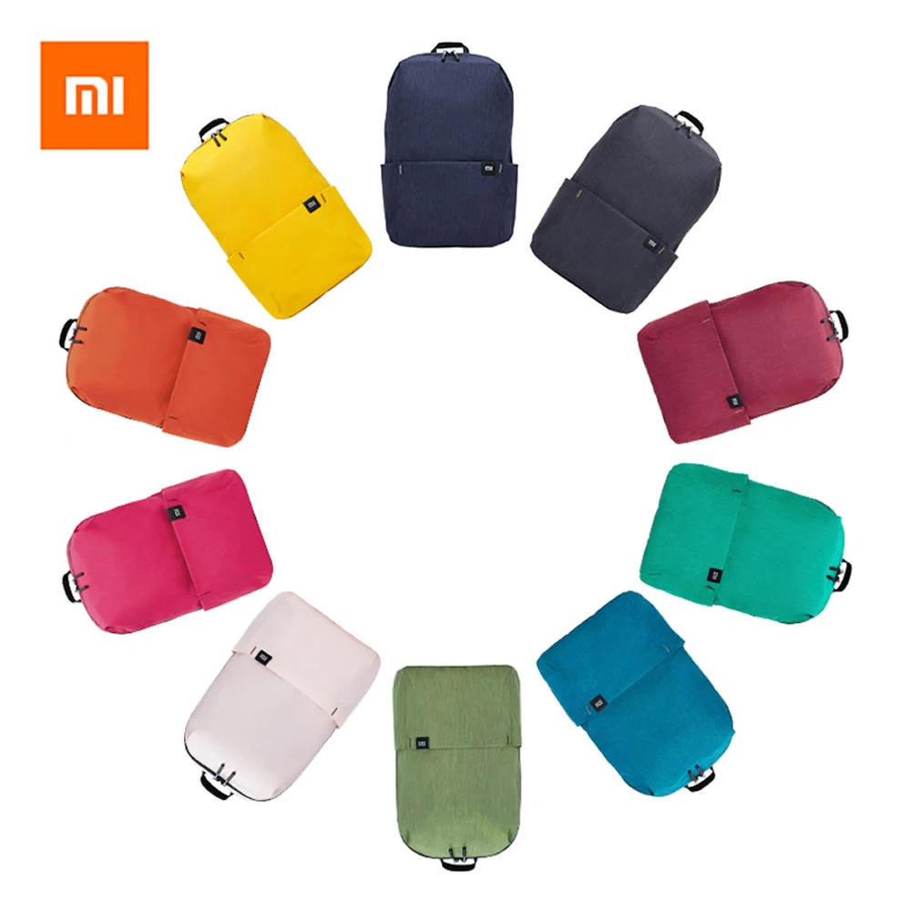 Xiaomi Backpack Sports-Bag Daily Casual Women Simple Original Colorful 10l-Capacity Thin