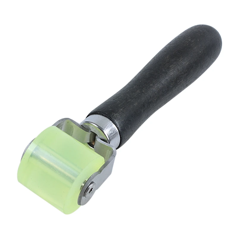 

Hot Sale Wooden Grip Auto Sound Deadener Application Clear Yellow Rubber Roller