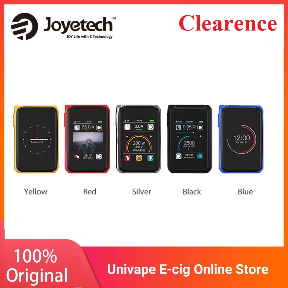 

New Year sale 200W Joyetech CUBOID PRO Touch Screen TC MOD Big Responsive Color Touch Screen Max 200W No18650 Cell vs Luxe Mod