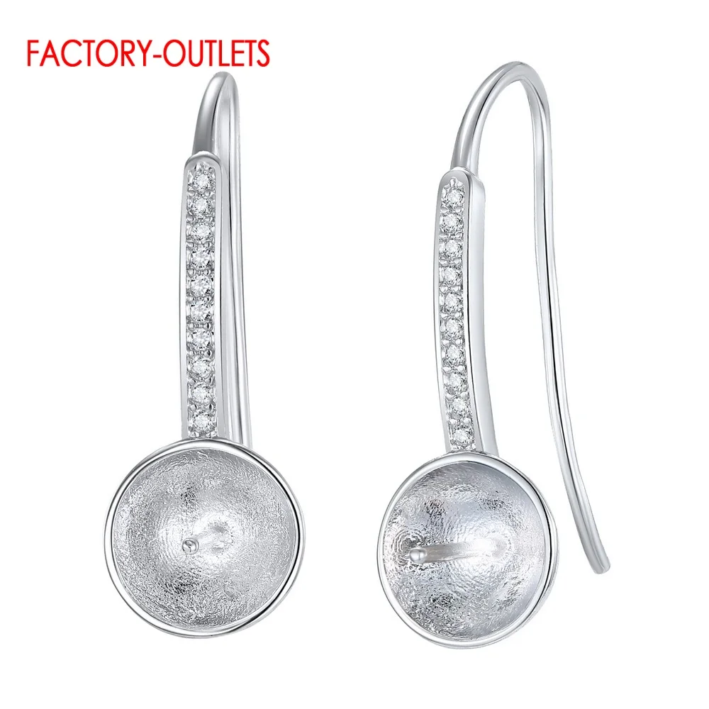 High Quality Genuine 925 Sterling Silver Earring Findings Diy Fashion