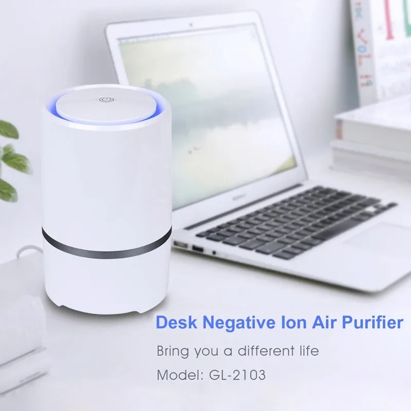 Air Purifier Home Office Usb Desktop Purifier Negative Ion Small