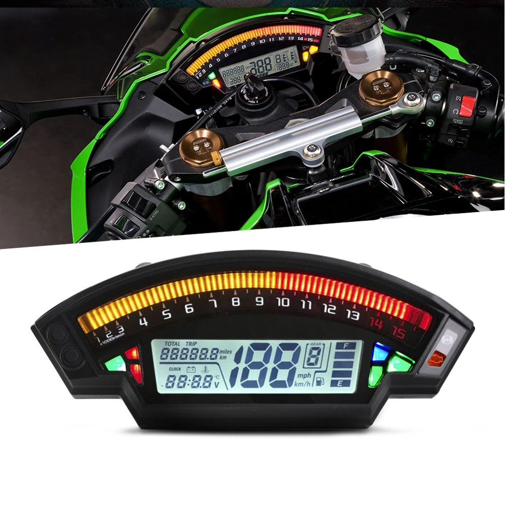 Новый ЖК дисплей цифровой Дисплей одометр спидометр 6 Скорость Цвет инструмент