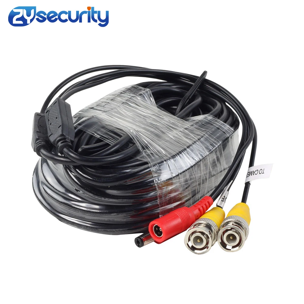 High Quality BNC Video Cable Security CCTV Camera Wire DC Power Copper Cored Line AHD TVI CVI Surveillance DVR System Instal