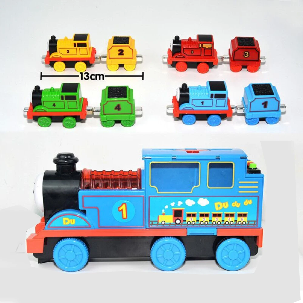 Toy children inertia slide light train interactive receive music produced a large combination of toys