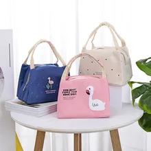 Yan qi стиль из хлопка и льна, модные сумки через плечо утепленная Водонепроницаемый ручной мешочек для коробочки для бэнто Термальность сумка-холодильник оптом