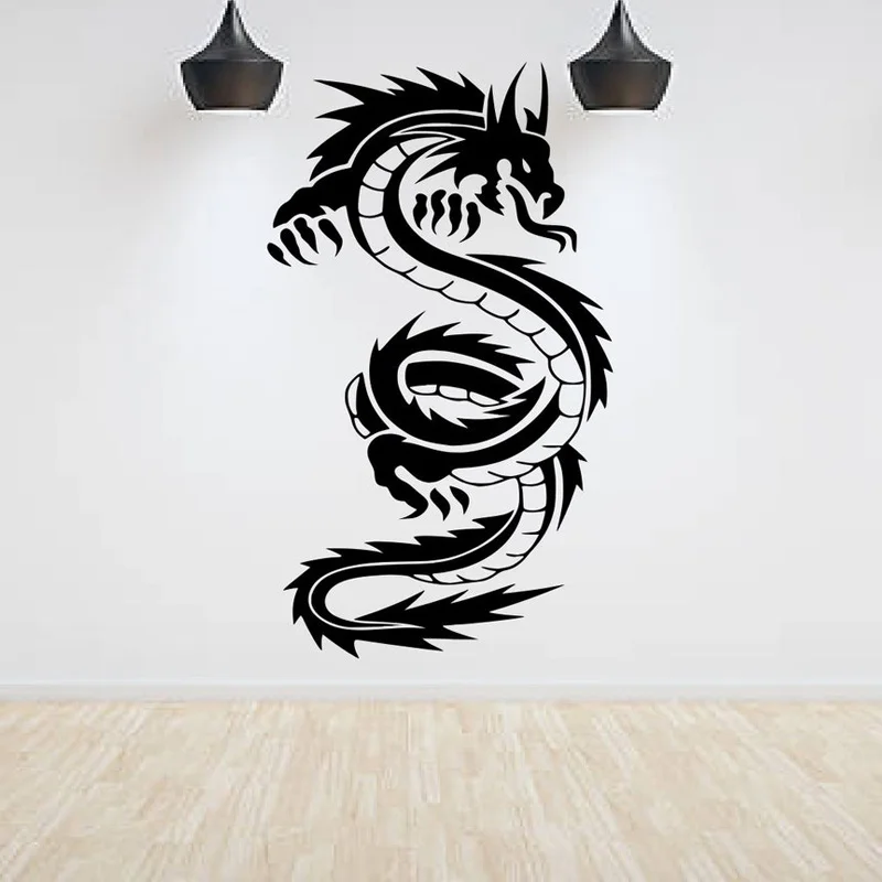 

Chinese Style Home Decor Cool Dragon Wall Sticker Vinyl Interior Decoration Living Room Bedroom Game Room Decals Wallpaper AA29