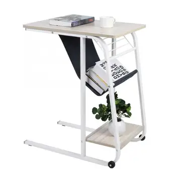

Sofa Side End Table Laptop Holder Portable Snack End Table Nordic Golden Iron Metal Coffee Table Dirty Storage Side End Table