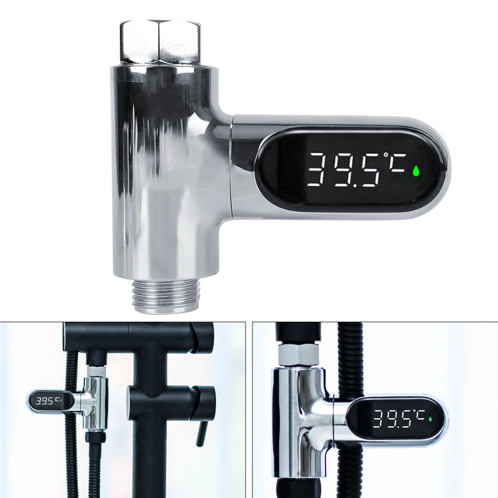 Electric LED Display Shower Faucets Thermometer Home Hot Tub Water Temperature Digital Monitor Bathing Temperature Gauge