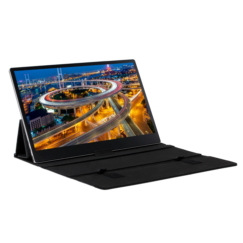 Портативный монитор 15,6 ''светодиодный 4K ips экран расширения для переключателя/PS4/ПК/ноутбука(с сенсорным экраном/батареей США штекер
