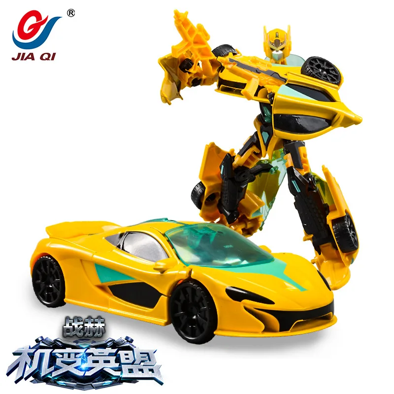 

Jiaqi Variable ying meng Children Manual Deformation Robot Hoot Situation Night Cyclone Alloy Car Toy Model