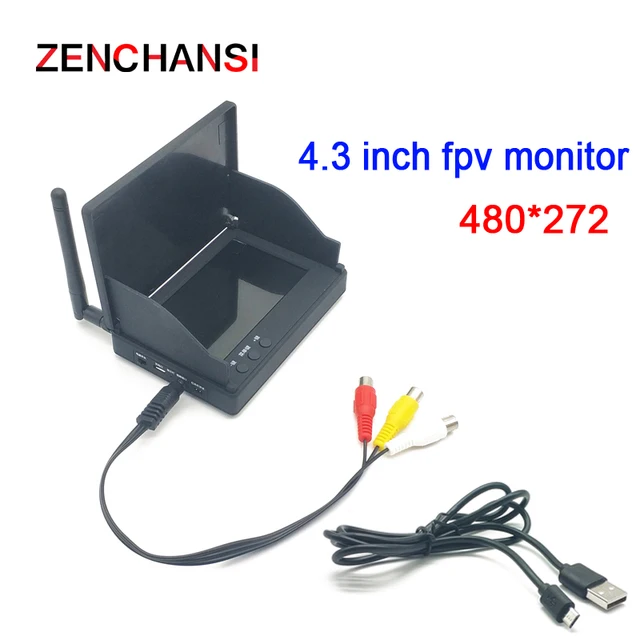 FPV Ontvanger Monitor, Multi Modi RC Drone Display Screen Stabiele Signaal 5.8 GHz 40CH DVR Functie voor Quadcopter Accessoires voor vliegtuigmodellen
