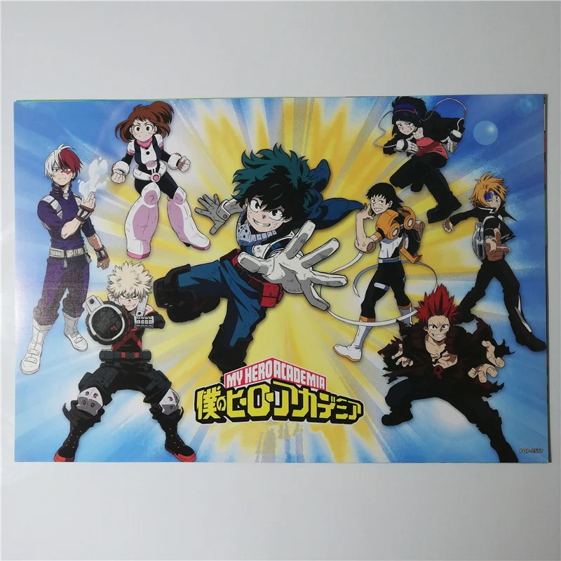 8*(42x29 см) My Hero Academy плакаты аниме плакаты настенные наклейки DEKU BAKUGO Shoto