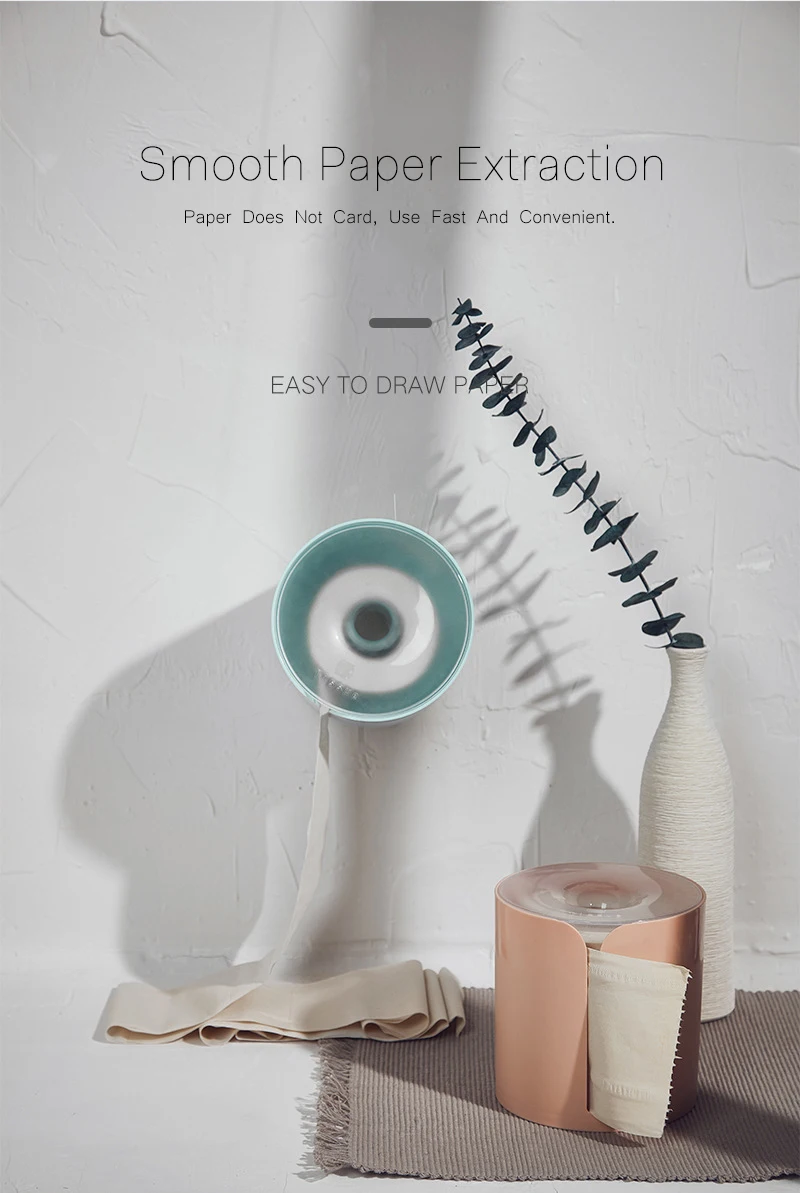 XZJJA Creative Nordic Style Toilet Paper Holder Wall Mounted Toilet Roll Holder Home Paper Towel Holder WC Accessories