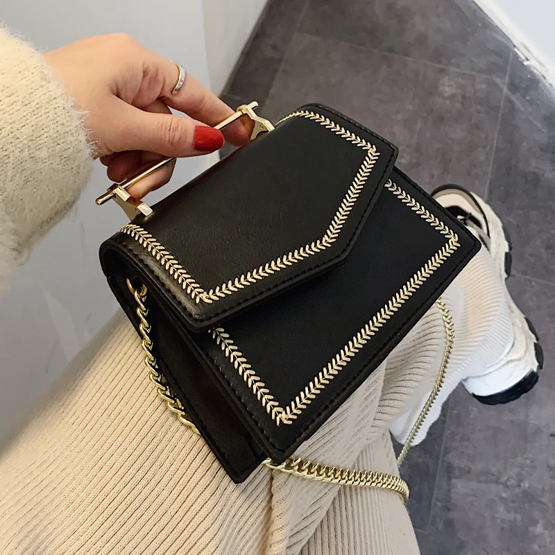 Элегантная женская сумка-тоут с металлической ручкой 2020 модная новинка