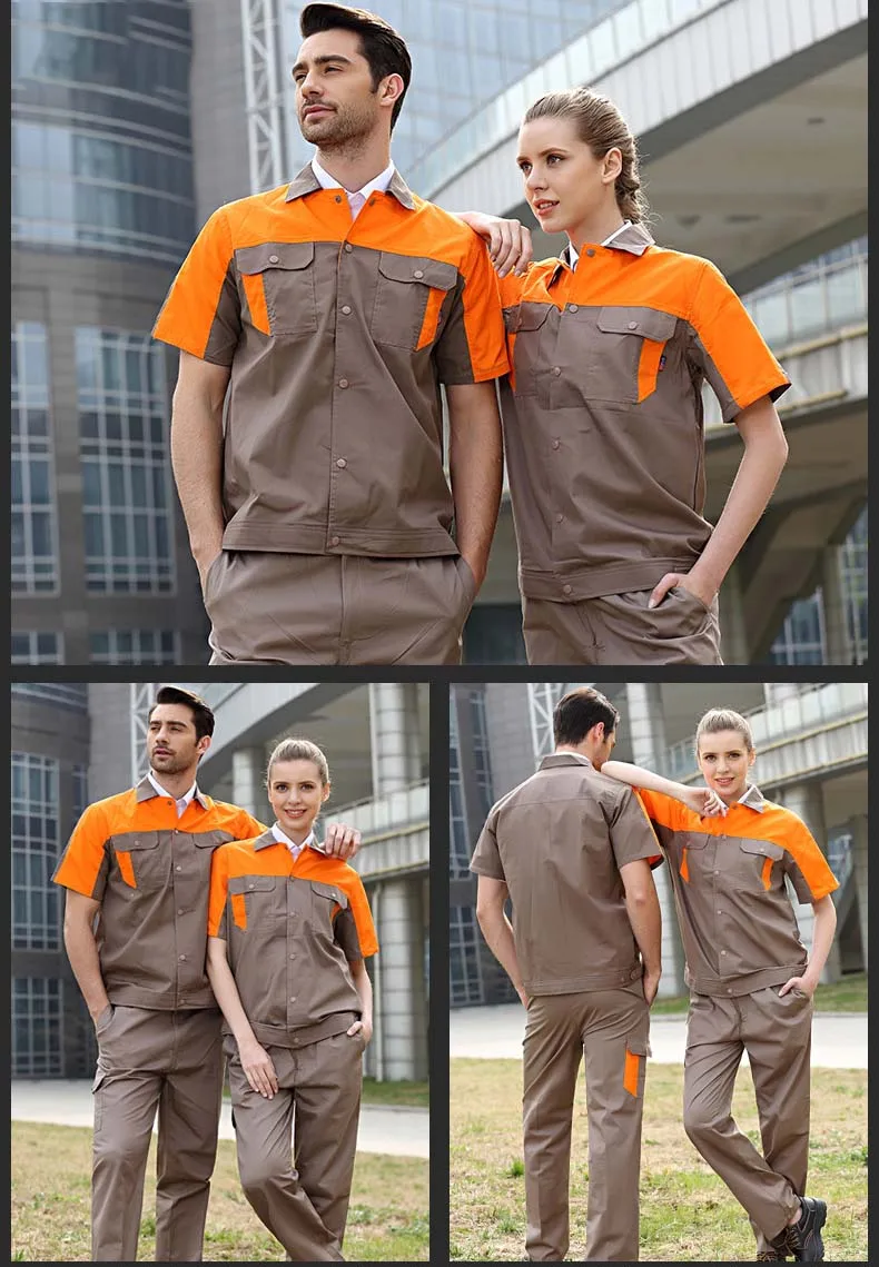 Ropa de trabajo de manga larga para hombre y mujer, uniforme de trabajo para  Taller de coche, traje de trabajo mecánico, monos - AliExpress