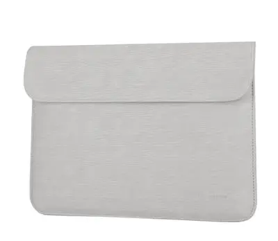 Водонепроницаемый PU кожаный чехол для ноутбука Macbook Air 13 чехол Pro 11 14 15 сенсорная панель для Xiaomi lenovo hp для женщин и мужчин чехол - Цвет: gray