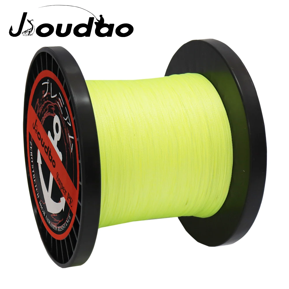 Jioudao Braided Wire 4 Strands 1000M PE Fish 10LB-100LB Super Power Japan Multifilament Fishing Line for Carp | Спорт и развлечения