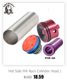 SHS CNC Алюминиевые Двойные уплотнительные кольца резиновые колодки тип головки цилиндра подходит AEG страйкбол Ver.2/3 коробка передач для пейнтбола стрельба аксессуары