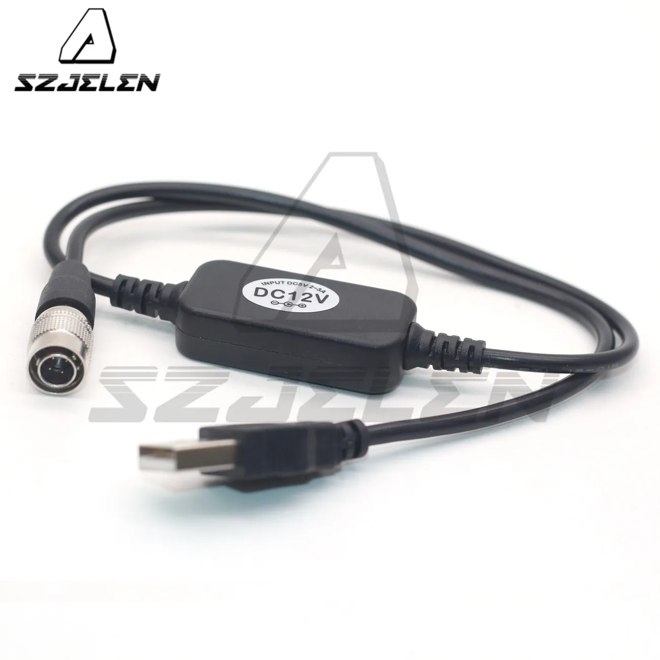 Dispositivos de Som 664 688 Zoom f4 f8 Cabo de Alimentação Impulsionador 12v Usb para Hirose Cabo de Alimentação de Pinos 60cm