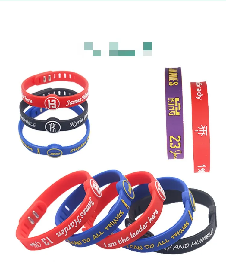 Силиконовый Креативный браслет многоцветный Браслет на заказ оптом PN024