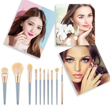

10Pcs Makeup Brushes Set Eye Shadow Foundation Powder Lip Make Up Brush Cosmetic Beauty Tool Kit high quality makeup brush