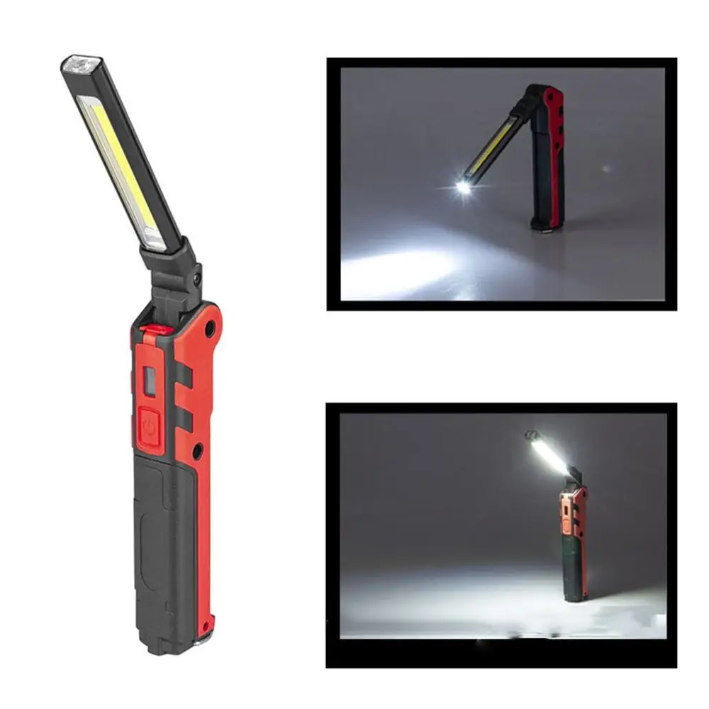 

Cob Car Work Light Folding Magnet Inspection Light Usb Charging Flashlight Portable Emergency Light Auto Repair Light