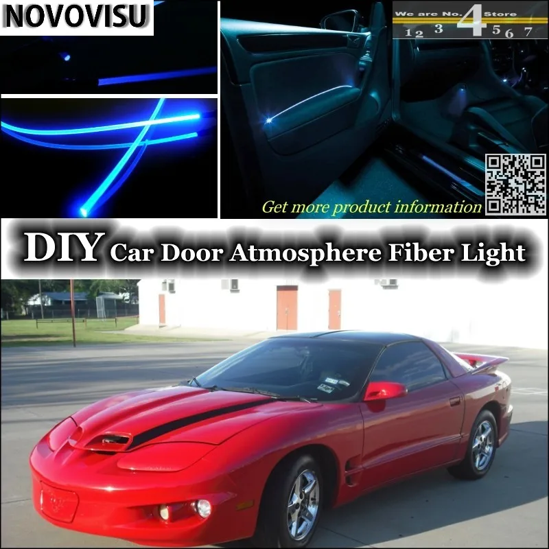 NOVOVISU For Pontiac Firebird Trans Am 1982~2002 interior Ambient Light Atmosphere Fiber Optic Lights Door Panel illumination 01